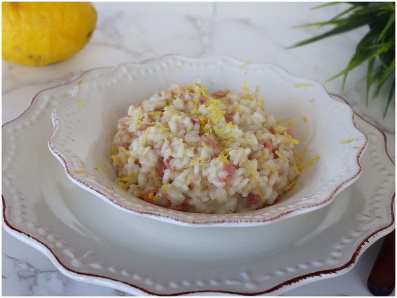 Risotto prosciutto e limone