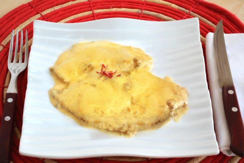 Scaloppine allo zafferano