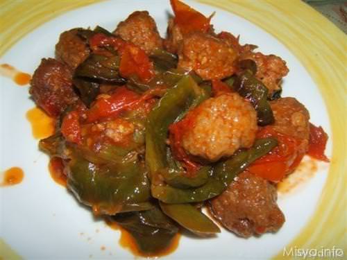 Polpettine con peperoncini verdi