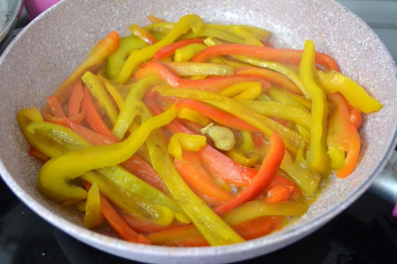 4 peperoni in padella