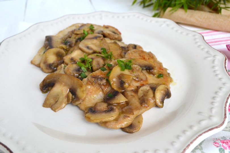 Scaloppine ai funghi