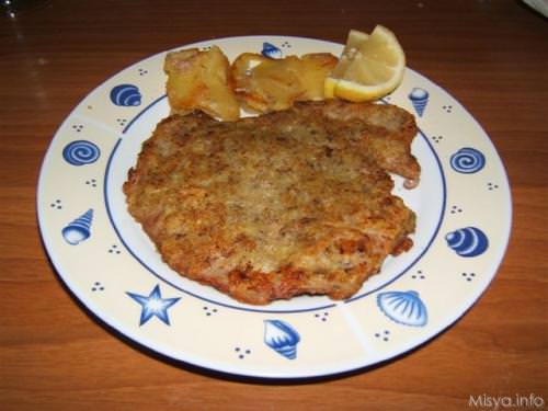 Vitello in crosta di patate e funghi