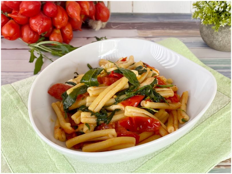 Pasta rucola e pomodorini