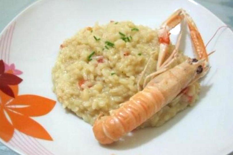 Risotto alla crema di scampi