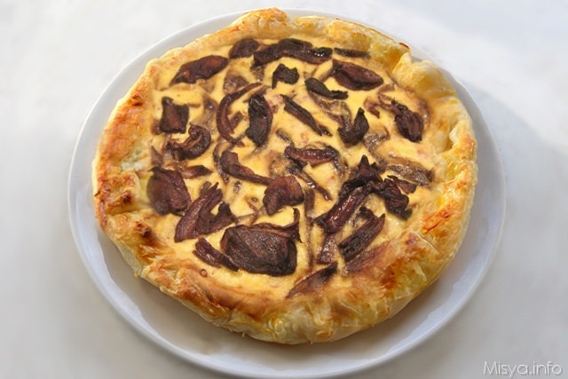 Quiche ai funghi porcini