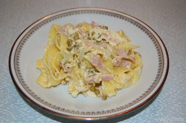 Fettuccine alla papalina