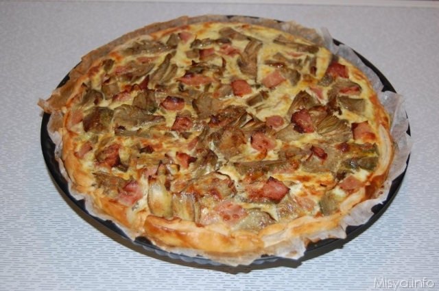 Torta salata ai carciofi