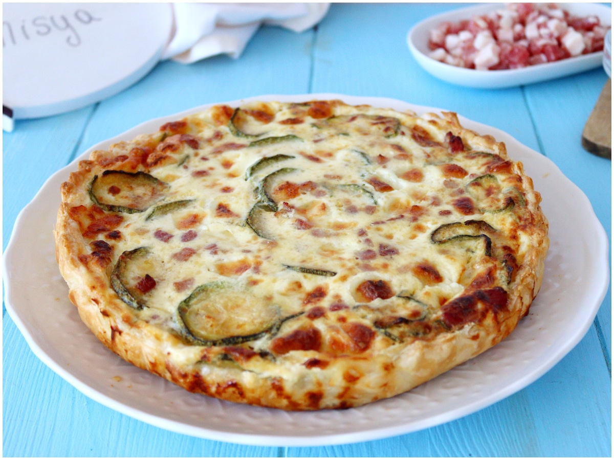 Torta salata con le zucchine