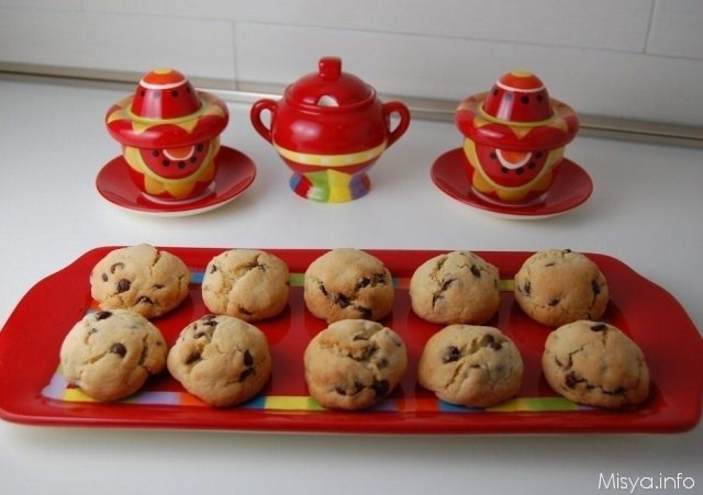 biscotti con gocce di cioccolato