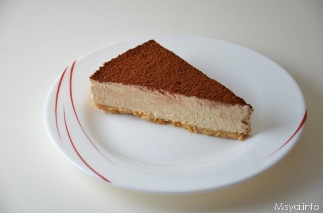 fetta cheesecake al caffe