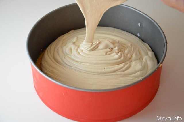 preparazione cheesecake caffe