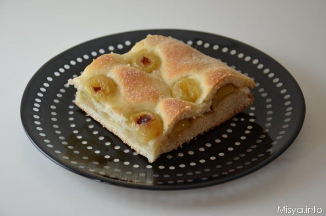 Focaccia dolce all'uva