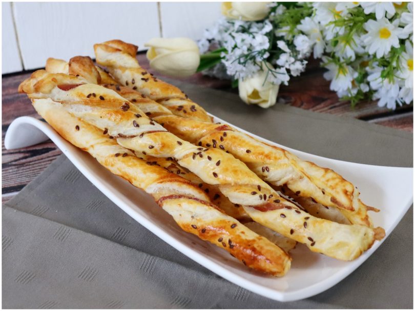 Antipasti con pasta sfoglia