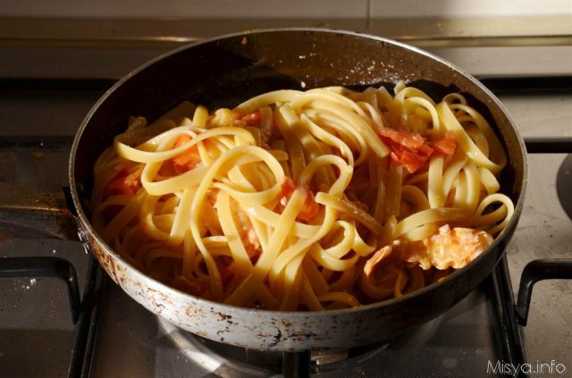 Linguine con gli scampi