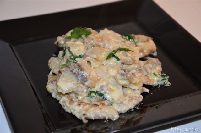 Straccetti funghi e mascarpone