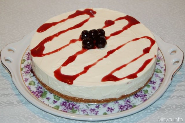 Cheesecake cioccolato bianco e amarene