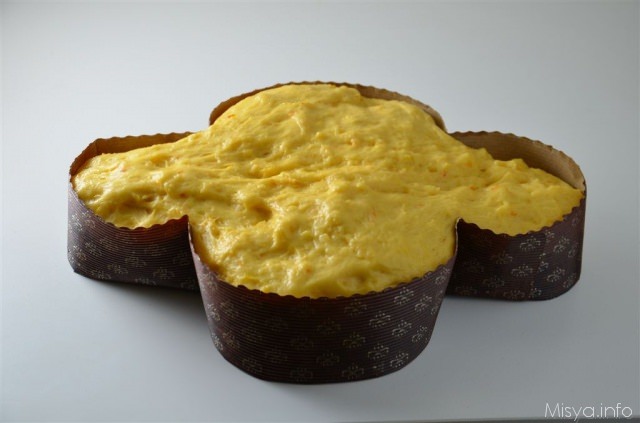 colomba dopo lievitazione