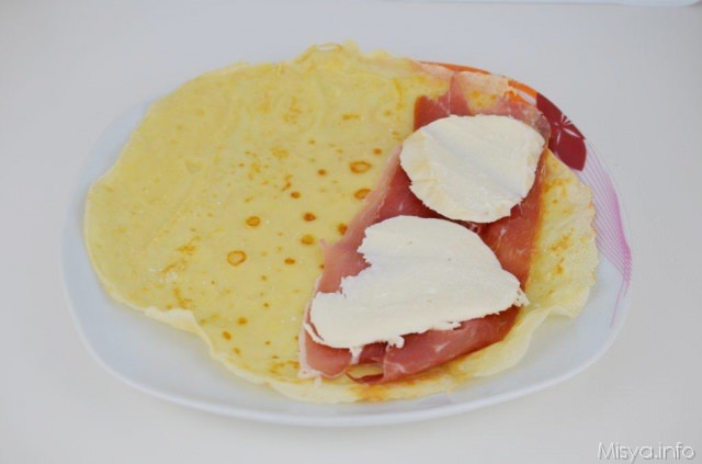 crepes al prosciutto