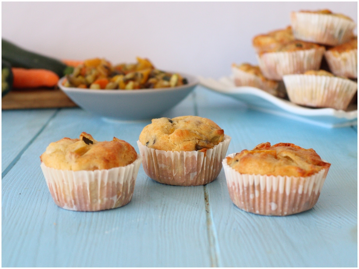 Muffin salati alle verdure
