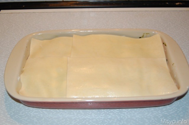preparazione lasagne pesto
