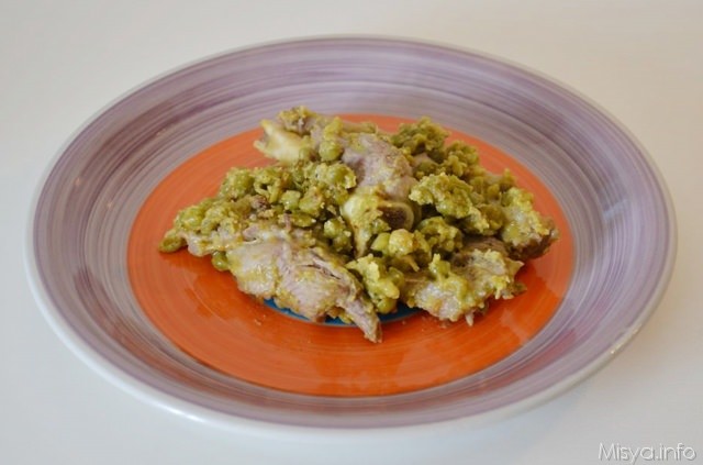Agnello con i piselli