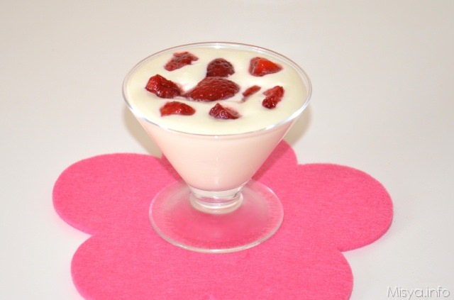 Mousse al cioccolato bianco senza uova