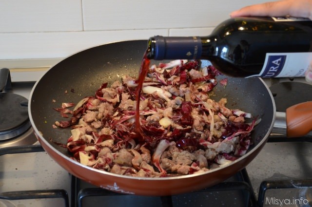 radicchio e salsiccia