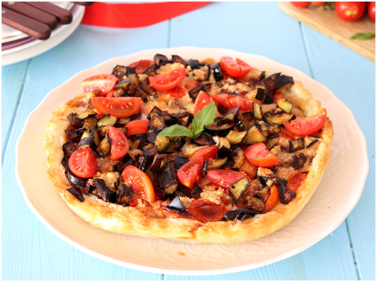Torta salata alle melanzane