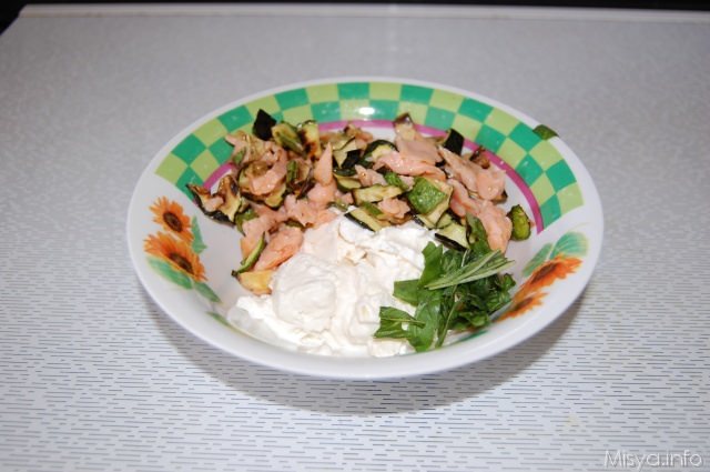 ricotta zucchine e salmone
