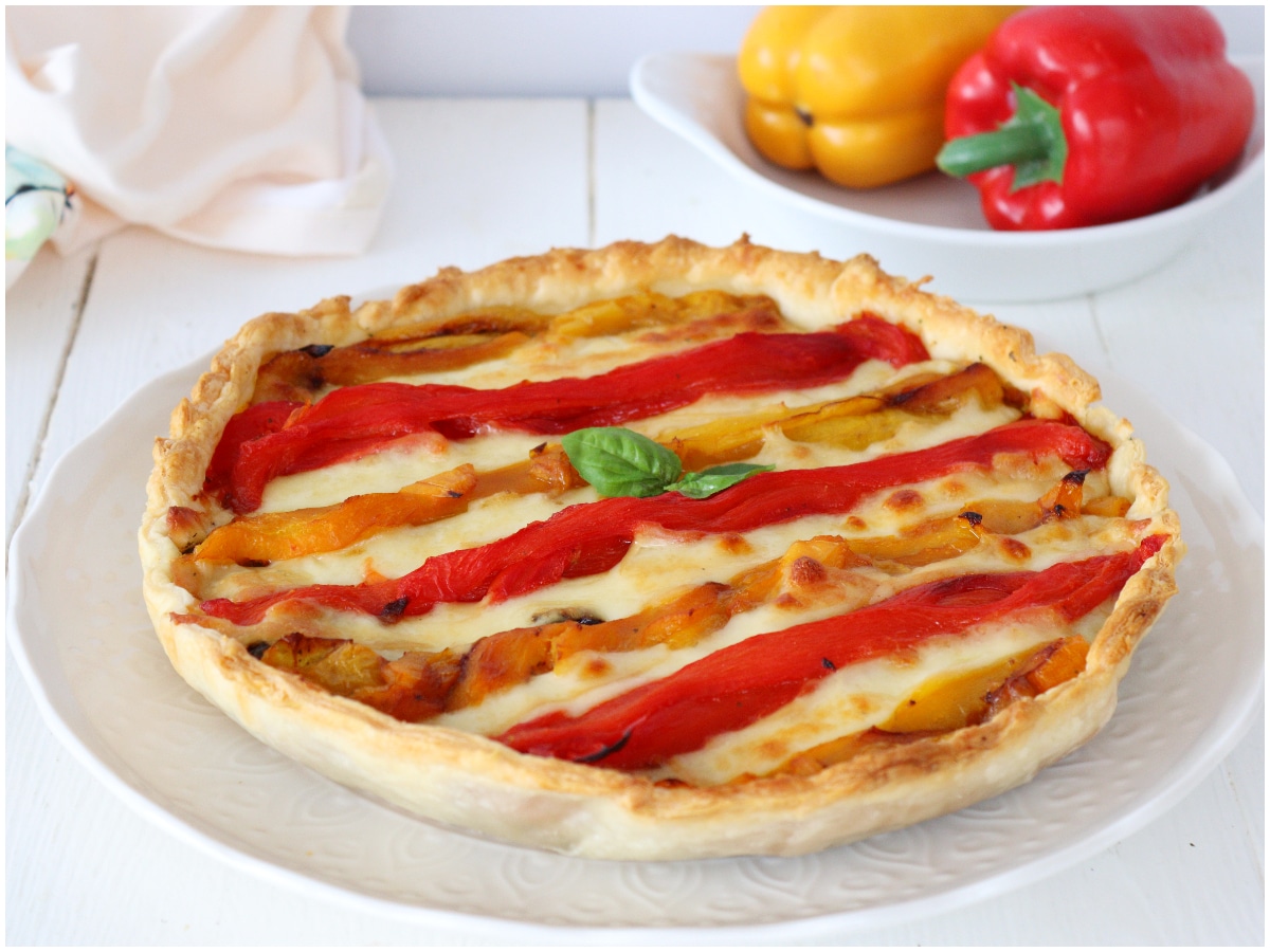 Torta salata ai peperoni