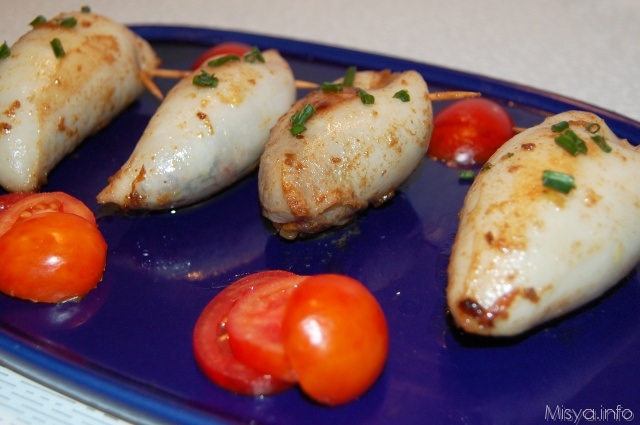 Calamari ripieni di verdure