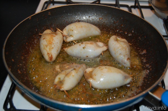 clamari ripieni di verdure