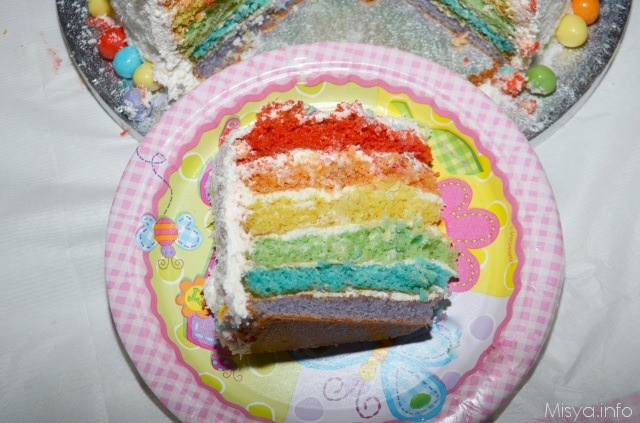 fetta rainbow cake