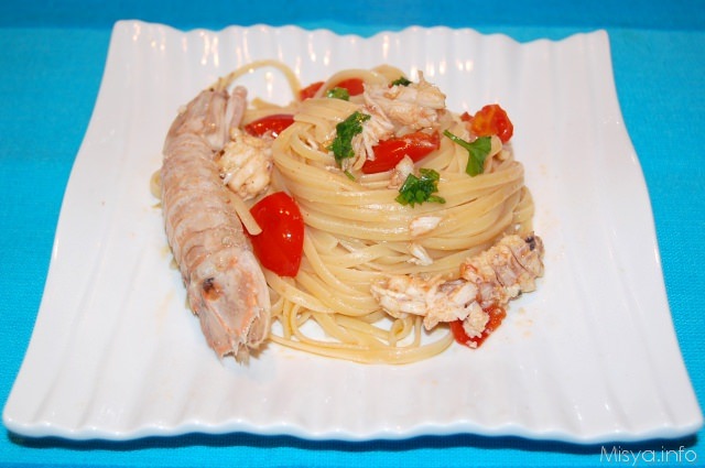 Linguine con le cicale di mare