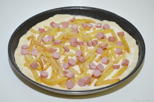 pizza wurstel e patate