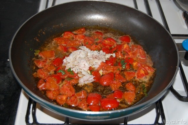 sugo pomodorini e spannocchie