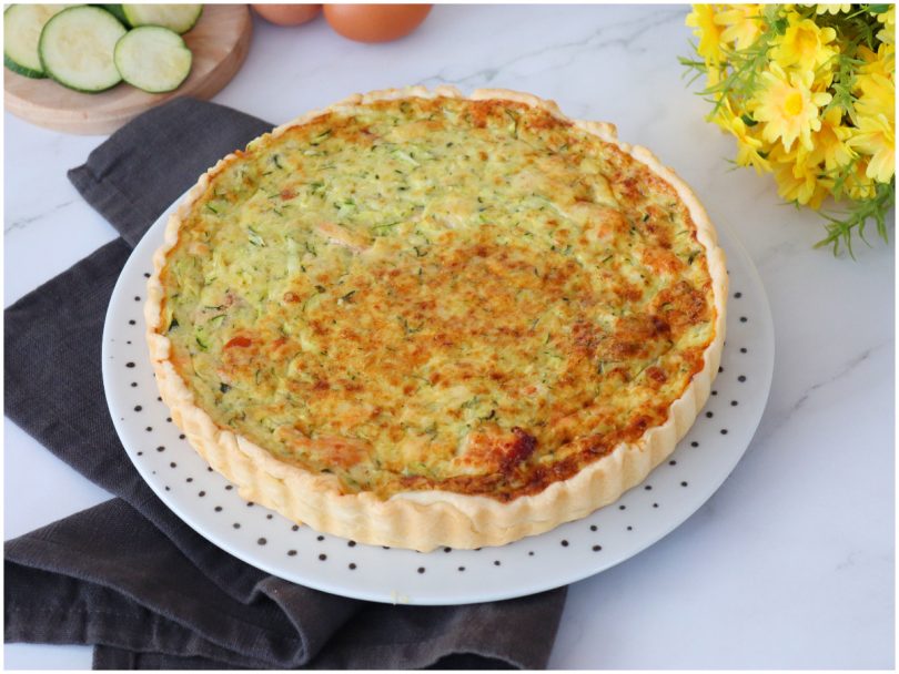Quiche salmone e zucchine