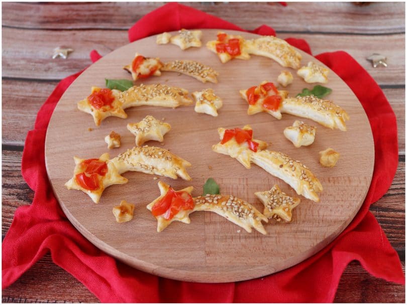 Stelle comete di pasta sfoglia