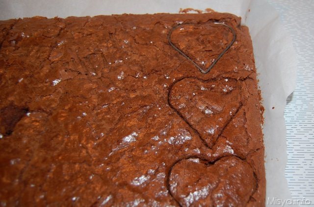 brownies a cuore