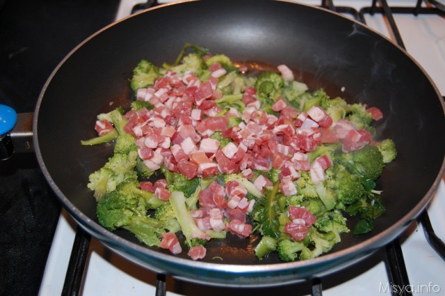 pancetta e broccoli