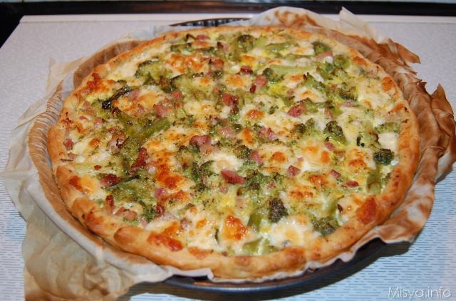torta salata broccoli e pancetta