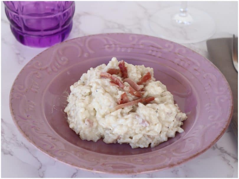 Risotto speck e mascarpone