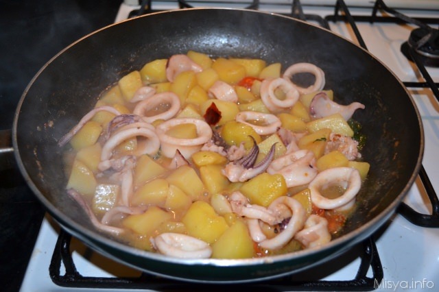 calamari con patate