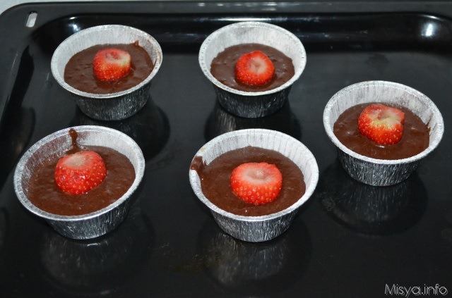 muffin cacao fragole