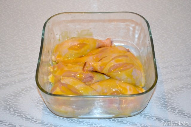 pollo marinato alla senape