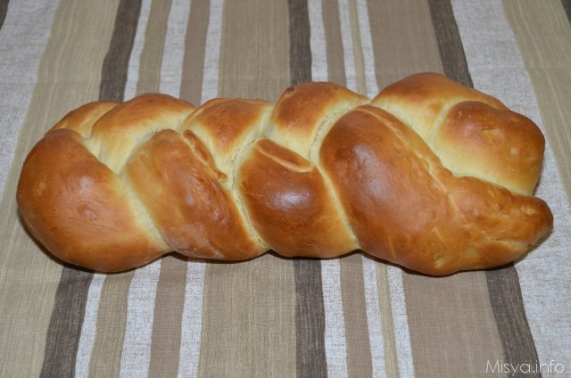 Treccia di pan brioche ripiena