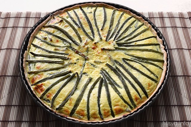 Torta salata con i fagiolini
