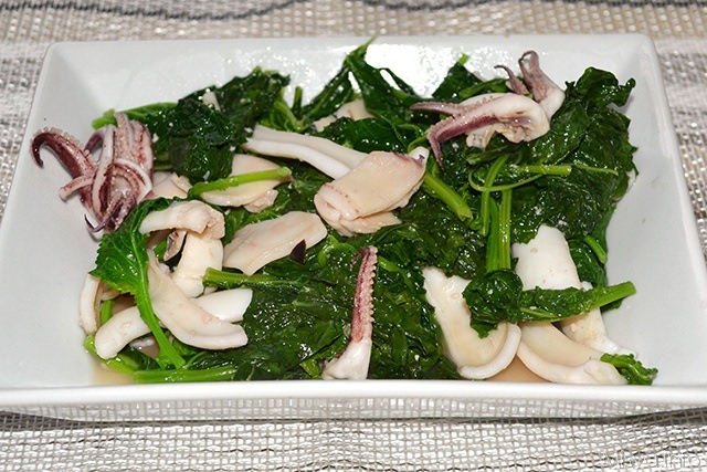 Calamari con i friarielli
