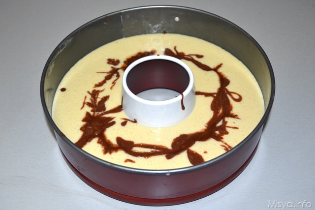 5 Ciambellone marmorizzato stampo cacao