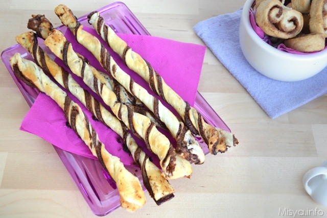 Torciglioni di sfoglia alla nutella